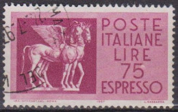 Art étrusque - ITALIE - Chevaux Ailés - N° 43 - 1958 - Express/pneumatic Mail