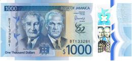 JAMAICA NLP = B254a 1000 DOLLARS 1.6.2022 Issued 15.6.2023 Signature 13 #BT Or BU  UNC. - Jamaique