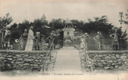 FRANCE - Lourdes - Première Station Du Calvaire - Carte Postale Ancienne - Lourdes