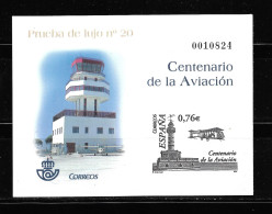 ESPAÑA 2003,  PRUEBA OFICIAL EDIFIL 82 - CENTENARIO DE LA AVIACIÓN.     MNH. - Plaatfouten & Curiosa