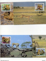A45143)WWF-Maximumkarte Saeugetiere: Obervolta 957 - 960 A - Cartes-maximum