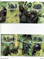 A45149)WWF-Maximumkarte Saeugetiere: Ruanda 1292 - 1295 - Maximum Cards