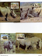 A45157)WWF-Maximumkarte Saeugetiere: Swaziland 528 - 531 - Cartes-maximum