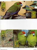 A45190)WWF-Maximumkarte Vogel: Norfolk-Inseln 421 - 424 - Maximum Cards