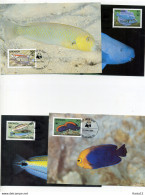 A45207)WWF-Maximumkarte Fische: Grenada 1299 - 1302 - Maximumkaarten