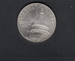 Baisse De Prix USA - Pièce 1 Dollar Argent Bicentenaire De L'US Capitol 1994 SPL/AU KM.253 - Commemorative