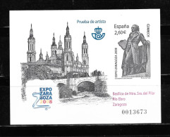 ESPAÑA 2008,  PRUEBA OFICIAL EDIFIL 96 - EXPO ZARAGOZA 2008.     MNH. - Variedades & Curiosidades