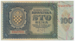 CROATIA, HRVATSKA - 100 Kuna 26. 5. 1941. P2, UNC (C002) - Croatie