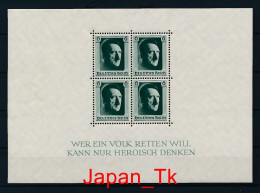 DEUTSCHES REICH Mi. Nr. Block 7, 8 48. Geburtstag Von Adolf Hitler - MNH - Blokken