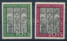 ** NSZK 1951 Lübecki Mária Templom Sor Mi 139-140 (Mi EUR 220.-) - Andere & Zonder Classificatie