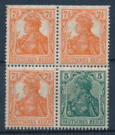 * Deutsches Reich 1918 Germania Füzetösszefüggés Négyestömb Mi S 3ab-W 6ab (Mi EUR 200.-) - Altri & Non Classificati