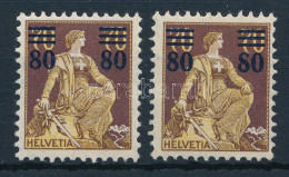 * Svájc 1915 Mi 127 + 127 I (Mi EUR 170.-) - Altri & Non Classificati