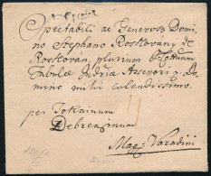 ~1783 Portós Levél / Unpaid Cover "v EPERIES" - Sonstige & Ohne Zuordnung