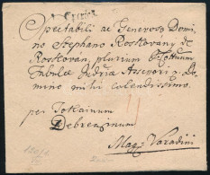 ~1783 Portós Levél / Unpaid Cover "v EPERIES" - Other & Unclassified