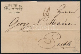 1840 Levél 10kr Portóval "Temesvár" - Pesth - Otros & Sin Clasificación