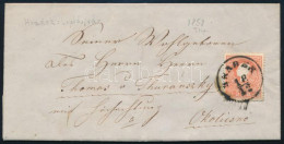 1858 5kr Levélen / On Cover "HRADEK" - Okolicsno - Other & Unclassified