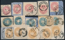 1864 5-5 Db 5kr, 10kr és 15kr Különböző Teljes Bélyegzésekkel (13.000) - Other & Unclassified