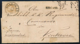 1868 15kr Ajánlott Levélen / On Registered Cover "DIAKOVÁR" - Vinkovce - Other & Unclassified