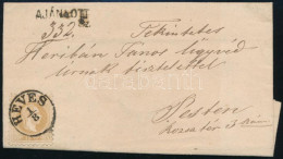 1870 Ajánlott Levél 15kr "HEVES" (Gudlin 70 P) - "PEST" - Otros & Sin Clasificación