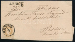 1870 Ajánlott Levél 15kr "HEVES" (Gudlin 70 P) - "PEST" - Other & Unclassified