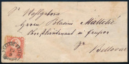 1872 5kr Borítékon / On Cover "VUČINIC SELLO" - Bellovár - Other & Unclassified