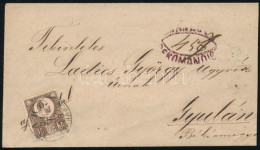 1873 Réznyomat 15kr Ajánlott Levélen / On Registered Cover "MAKÓ / CSANÁD.M." - Gyula - Other & Unclassified