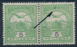 * 1913 Turul 5f Pár Nagy Festékfolttal / Mi 112 Pair With Paint Spot - Altri & Non Classificati