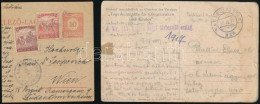 1917 Képeslap Tábori Postával Feladva "M. Kir. 144. Honvéd Hegyi Távbeszélő Osztag." + Katonai Posta Cenzúrabélyegzés Dí - Altri & Non Classificati