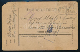 1919 Levelezőlap Tábori Posta Címre Küldve "KÖRÖSSZEGAPÁTI" Postaügynökségi Bélyegzéssel - Otros & Sin Clasificación