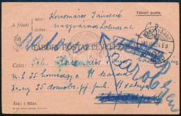 1915 Tábori Posta Levelezőlap, Visszaküldve / Field Postcard, Returned - Altri & Non Classificati