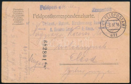 1916 Tábori Posta Levelezőlap "K.u.k. Infant. Rgmt. Erzherzog Josef No.3." + "FP 611" - Other & Unclassified