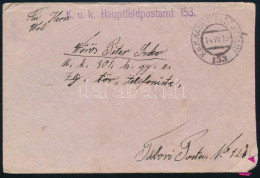 1916 Tábori Posta Levél "HP 153" - Other & Unclassified