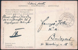 1917 Tábori Posta Képeslap "K.u.K. ETAPPENPOSTAMT / CETINJE" - Other & Unclassified