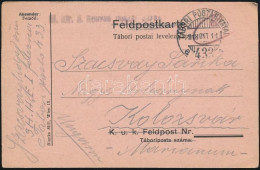 1918 Tábori Posta Levelezőlap "M.kir. 3. Honvéd Ezred" + "TP 433 A" - Andere & Zonder Classificatie