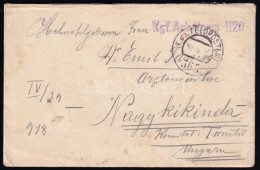 1918 Tábori Posta Levél "Kgf. Arb. Komp. 1120" + "FP 565" - Altri & Non Classificati