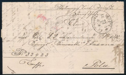 1879 Ex Offo Addressed To The Command Of S.M. Corvette Fasana. "S.M. CORVETTE FASANA" - Altri & Non Classificati