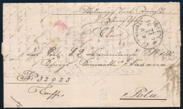1879 Ex Offo Addressed To The Command Of S.M. Corvette Fasana. "S.M. CORVETTE FASANA" - Other & Unclassified