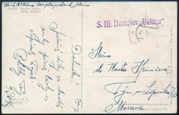 1917 Tábori Posta Képeslap "S. M. Dampfer Valona" - Other & Unclassified