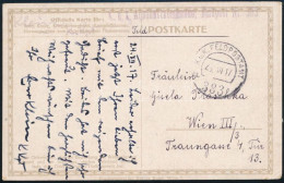 1917 Tábori Posta Képeslap "K. U. K. Aquäduktkommando, Feldpost Nr. 383" - Andere & Zonder Classificatie