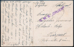 1917 Tábori Posta Képeslap "S.M.S. ORJEN" - Autres & Non Classés