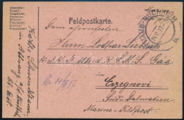 1917 Tábori Posta Levelezőlap Az S.M.S. Gáaról "ATTNANG-PUCHHEIM" - Andere & Zonder Classificatie