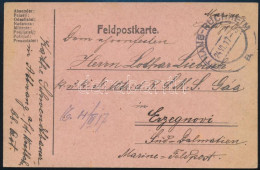 1917 Tábori Posta Levelezőlap Az S.M.S. Gáaról "ATTNANG-PUCHHEIM" - Other & Unclassified