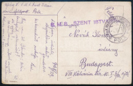 1918 Tábori Posta Képeslap / Field Postcard "S.M.S. SZENT ISTVÁN" - Other & Unclassified