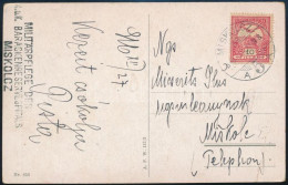1916 Képeslap Turul 10f Bérmentesítéssel "K.u.K. BARACKENRESERVESPITALS / MISKOLCZ" - Other & Unclassified