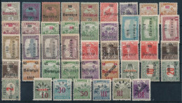 ** Baranya I.-II. 1919 43 Db Bélyeg / 43 Stamps. Signed: Bodor - Autres & Non Classés
