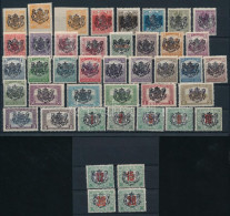 ** Nagyszeben 1919 42 Db Magánkiadású Bélyeg / 42 Private Stamps - Otros & Sin Clasificación