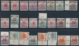 ** 1921/1925 Kisegítő Portó Teljes Sor (24 Klf. érték) (7.500) - Otros & Sin Clasificación