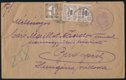 1923 Levél 3 Db Hivatalos Bélyeggel Tokajból Budapestre - Other & Unclassified