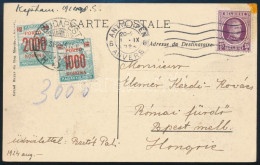 1924 Képeslap Belgiumból, Portózva / Postcard From Belgium, With Postage Due - Andere & Zonder Classificatie