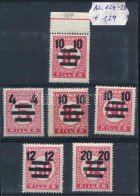 ** 1931 Kisegítő Portó A Sor MBK 124-128 + 129 (6.500) - Other & Unclassified